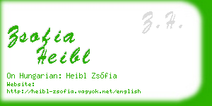 zsofia heibl business card
